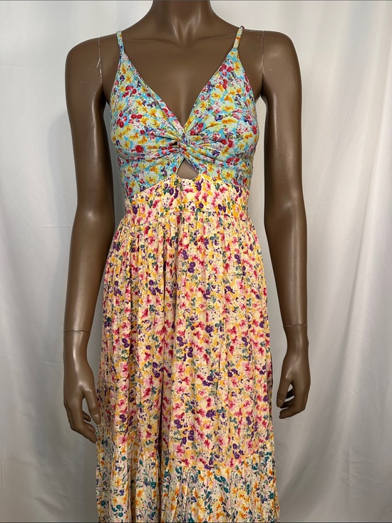 Angie Dresses & Skirts - Angie Floral Maxi Dress in Blue, Yellow, Pink